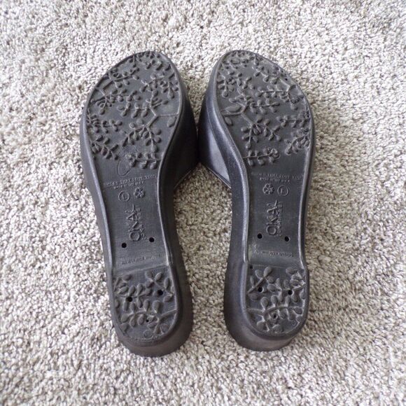 OKa B made in usa black slides L - Picture 4 of 8